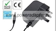 JENTEC CG1209-C AC ADAPTER 9VDC 1A Used -(+)- 2x5.5mm UK 100-240